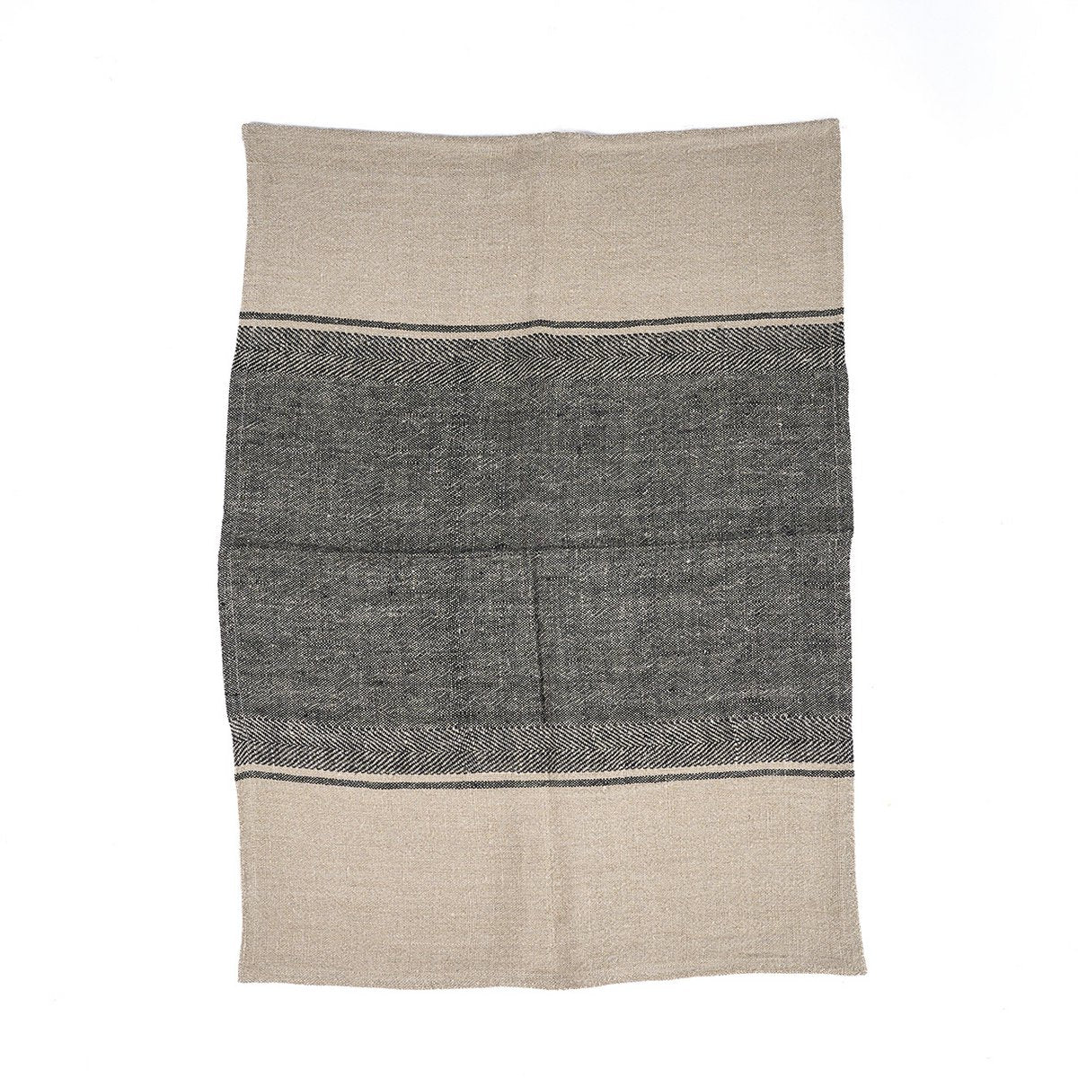 The Linen Moody Küchentuch – Naturschwarz – 50 x 70 - Pimis Living