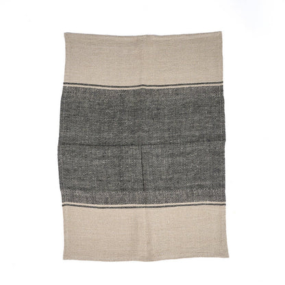 The Linen Moody Küchentuch – Naturschwarz – 50 x 70 - Pimis Living