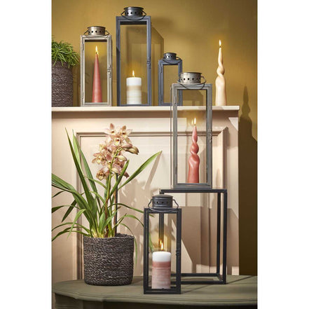 Arzilla Lantern – L14 x W13 x H35 cm – Black