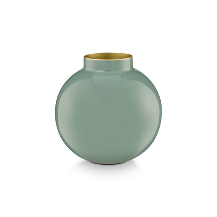 Vase Metal Mid Green 17cm Pip Studio - German and Austrian markets only