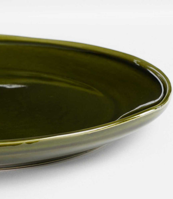 Rhea Dinner Plate - Ø28 cm - Ceramic - Green