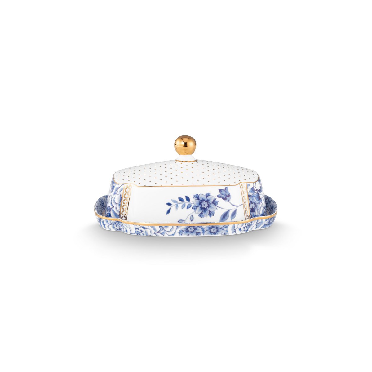 Butter Dish Royal White 19x14x9cm - Pimis Living