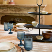 Trinkglas Blau 1Glas Mica Decorations