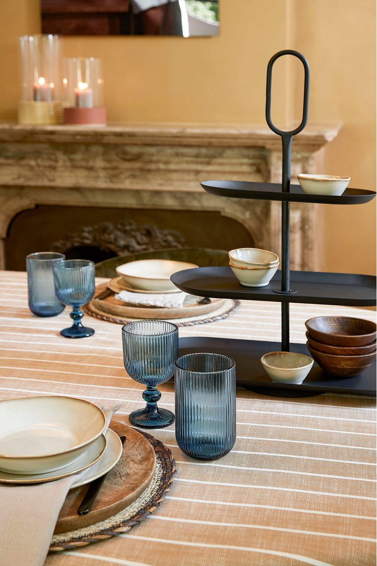 Trinkglas Blau 1Glas Mica Decorations