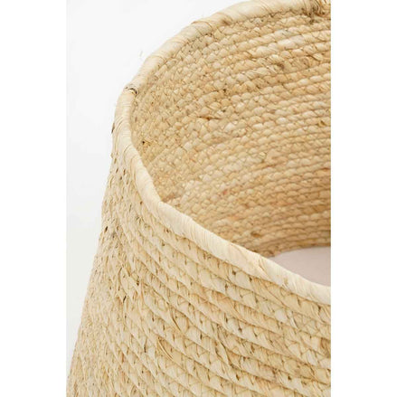 Weihnachtsbaumrock mit Herz - L50 x B50 x H26 cm - Maisblatt - Creme, schwarz