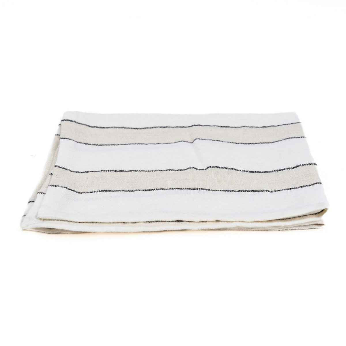 Die Provence-Serviette – Naturschwarzweiß – 45 x 45 Bazar Bizar Living