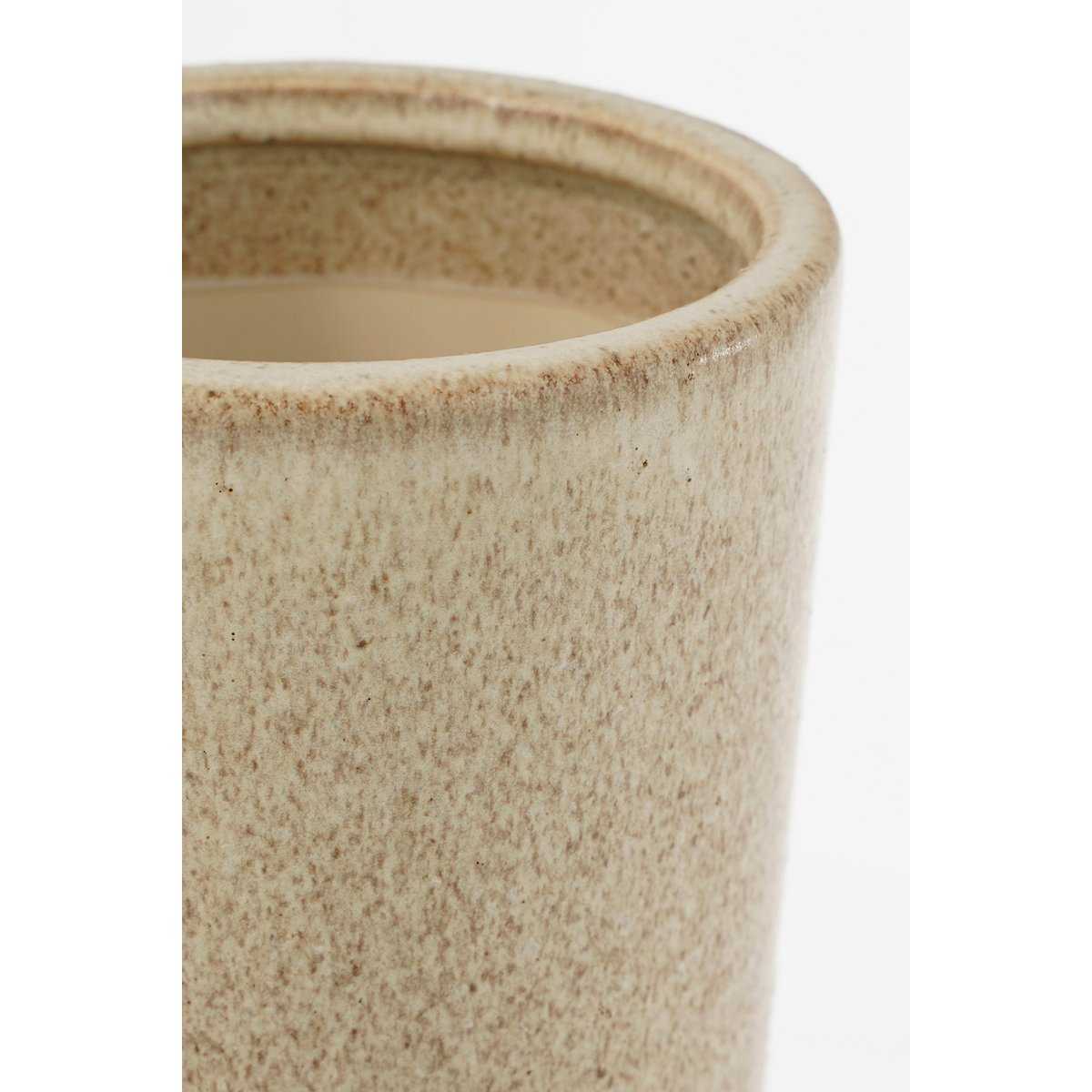 Holm Vase – H52 x Ø34 cm – Keramik – Creme Mica Decorations