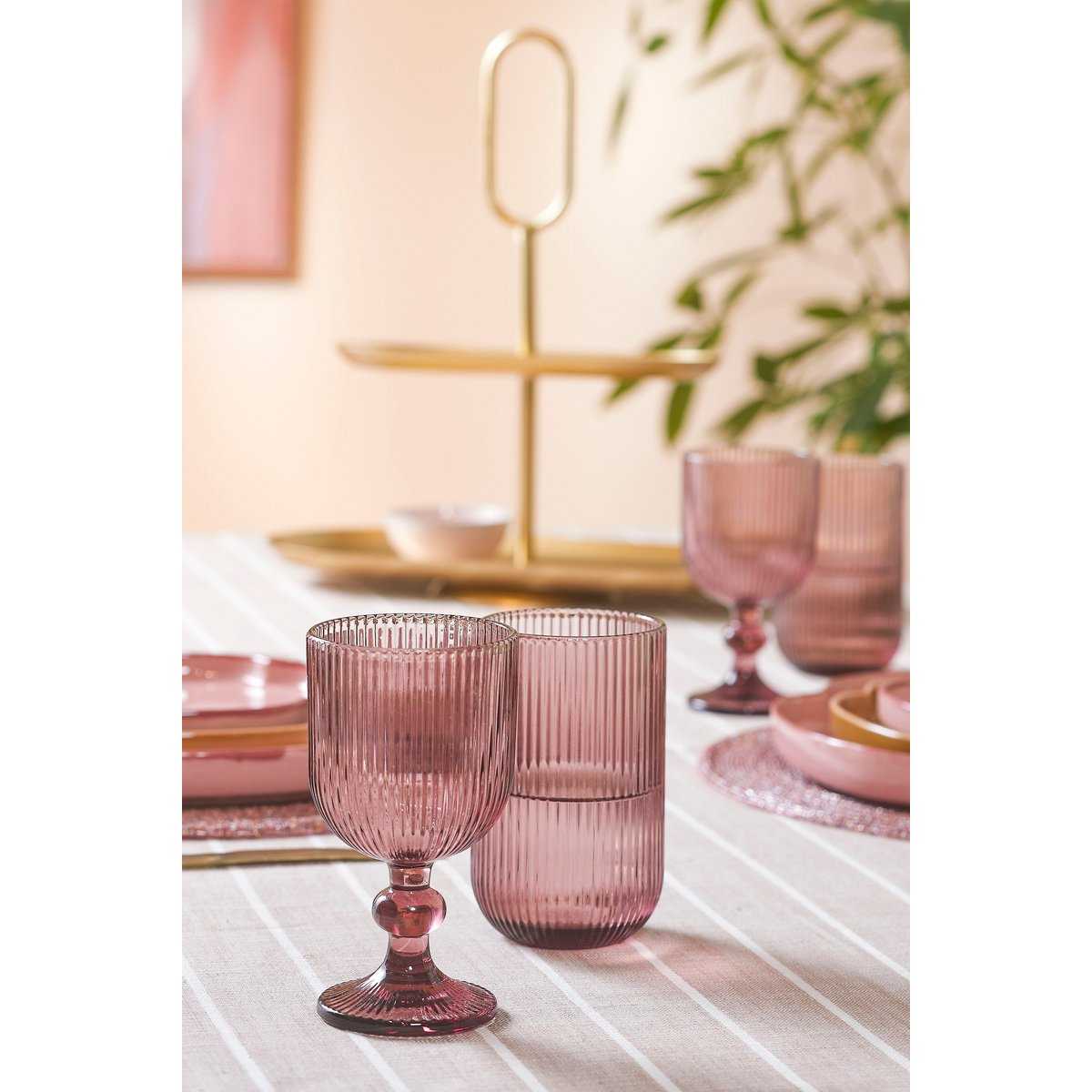 Merlot-Trinkglas – 400 ml – Glas – Lila - Pimis living by Konceptpunkt