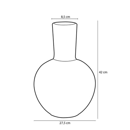 Jarrón Holm – Alto 42 x Diámetro 28 cm – Cerámica – Crema