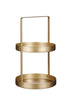 Etagère 2 - Layer - H41 x Ø25 cm - Metall - Gold