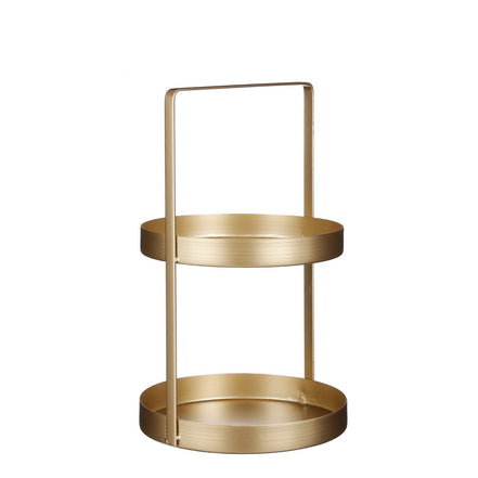 Etagère 2 - Layer - H41 x Ø25 cm - Metall - Gold