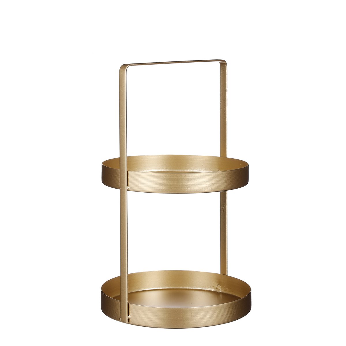 Etagère 2 - Layer - H41 x Ø25 cm - Metall - Gold