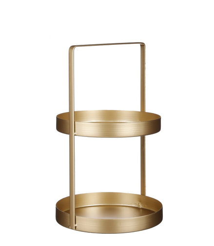 Etagère 2 - Layer - H41 x Ø25 cm - Metal - Gold