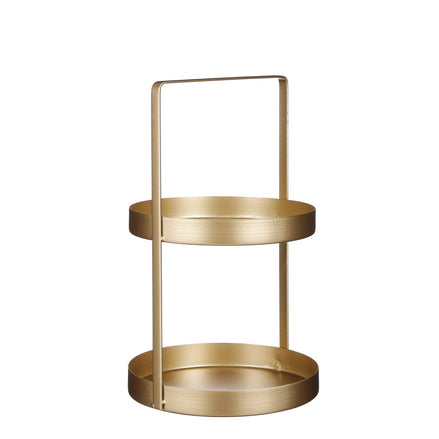 Etagère 2 - Layer - H41 x Ø25 cm - Metall - Gold - Pimis living by Konceptpunkt