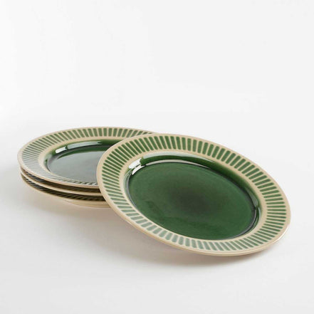 Elice Dinner Plate - Ø27 cm - Ceramic - Green