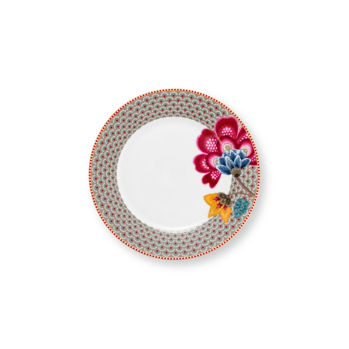 Cake Stand 3/Layers Blooming Tales Fantasy Khaki - Pimis Living