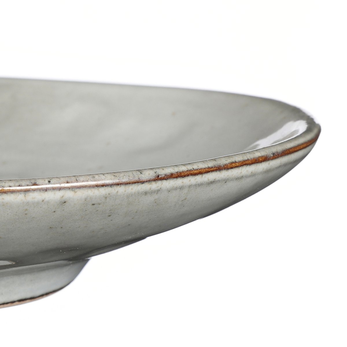 Tabo Ovaler Teller – L36 x B22 x H5 cm – Grau - Pimis living by Konceptpunkt