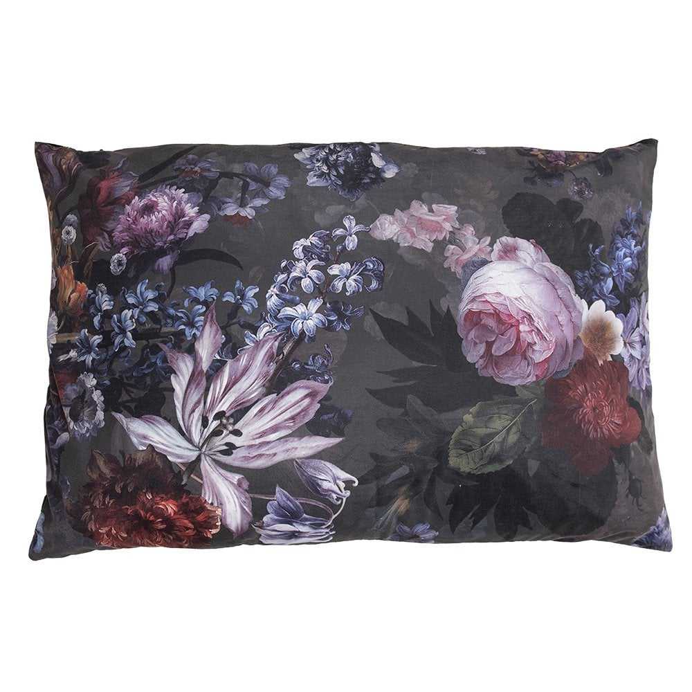 Cushion with filling floral pattern 60x40x4 cm