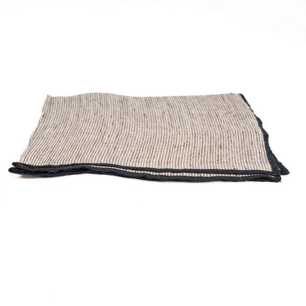 The Code Leinenserviette – Naturschwarz – 45 x 45 Bazar Bizar Living