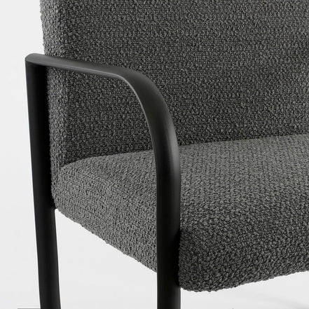 Symon -Sessel - L72 x B69 x H81 cm - Dunkelgrau