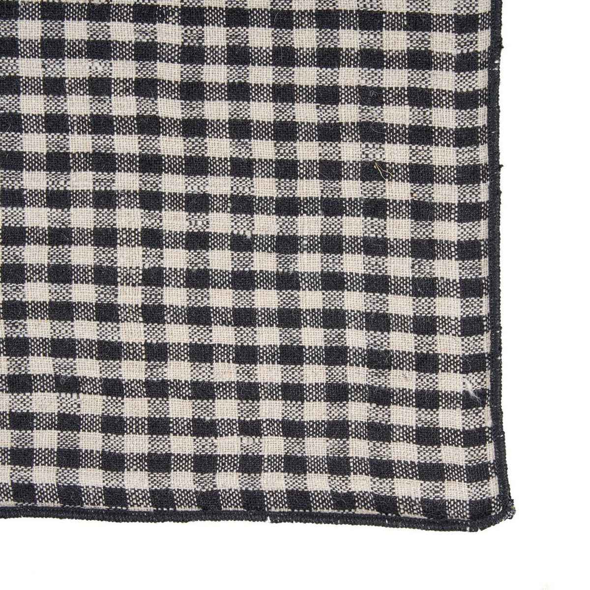 Die Picknick-Serviette – Naturschwarz – 45 x 45 Bazar Bizar Living