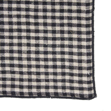 Die Picknick-Serviette – Naturschwarz – 45 x 45 Bazar Bizar Living