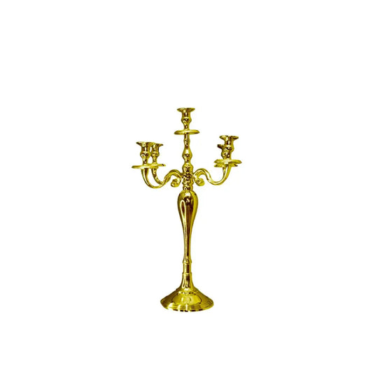 60 cm 5 goldener Lichtkerzenhalter