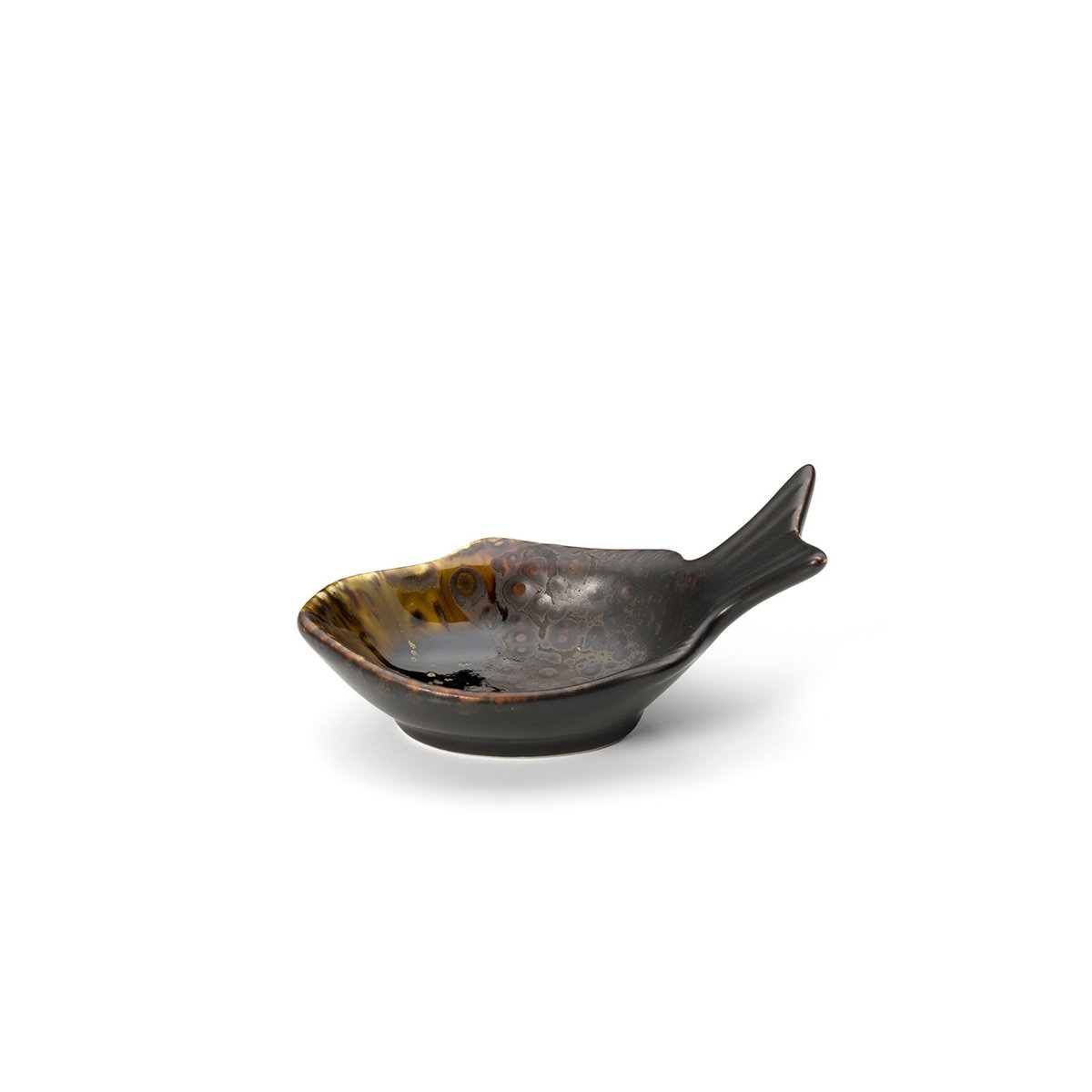 Die Merapi-Schale in Fischform – Braun – S - Pimis Living