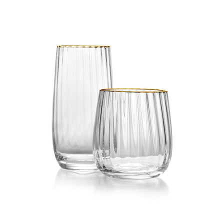 Der Golden Rim Highball – Natürliches Gold - Pimis Living
