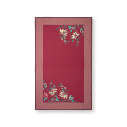 Table Cloth Flower Festival Dark Pink 150x250cm - Pimis Living