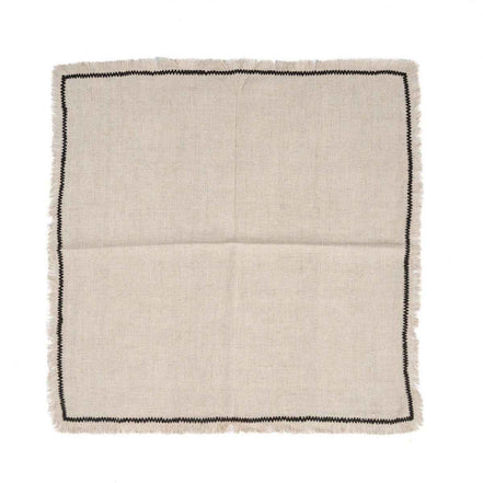 Die Toskana-Serviette – Naturschwarz – 45 x 45 Bazar Bizar Living
