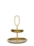 Rama Etagere 2 Ebenen – L28 x B28 x H36 cm – Metall – Gold