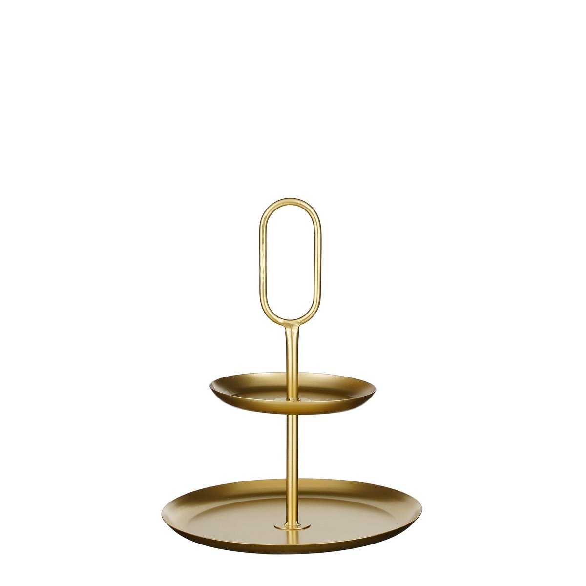 Rama Etagere 2 Ebenen – L28 x B28 x H36 cm – Metall – Gold