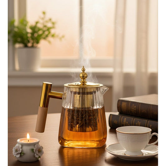 Glasteekanne mit Filter 600 ml - Pimis Living