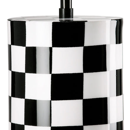 Tischleuchte zylindrisch Checkers, H.52 cm - Pimis living by Konceptpunkt