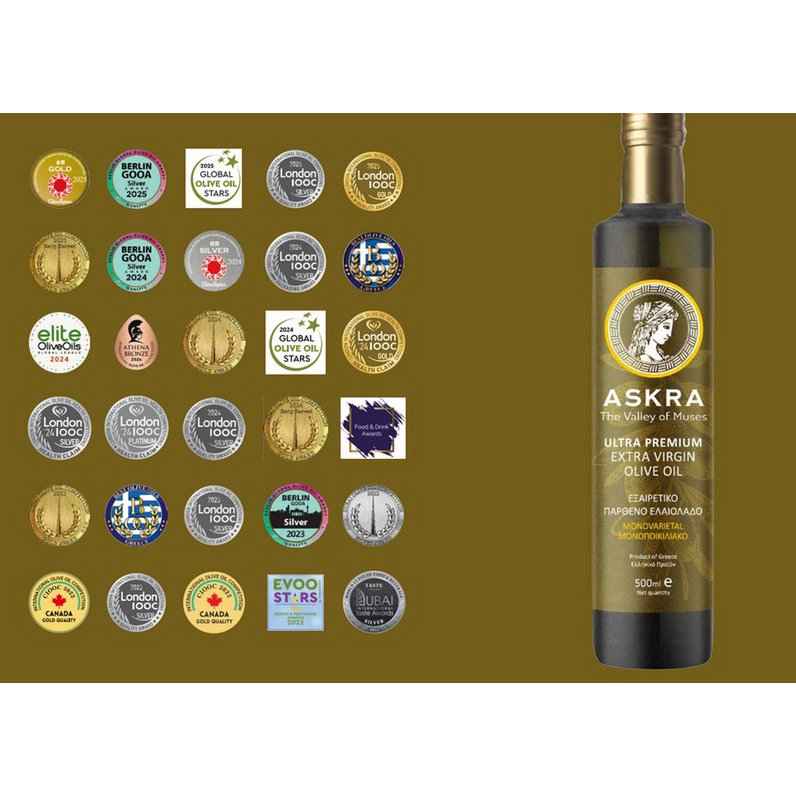 ASKRA Premium Monovarietales Extra Natives Olivenöl Mediterrolio