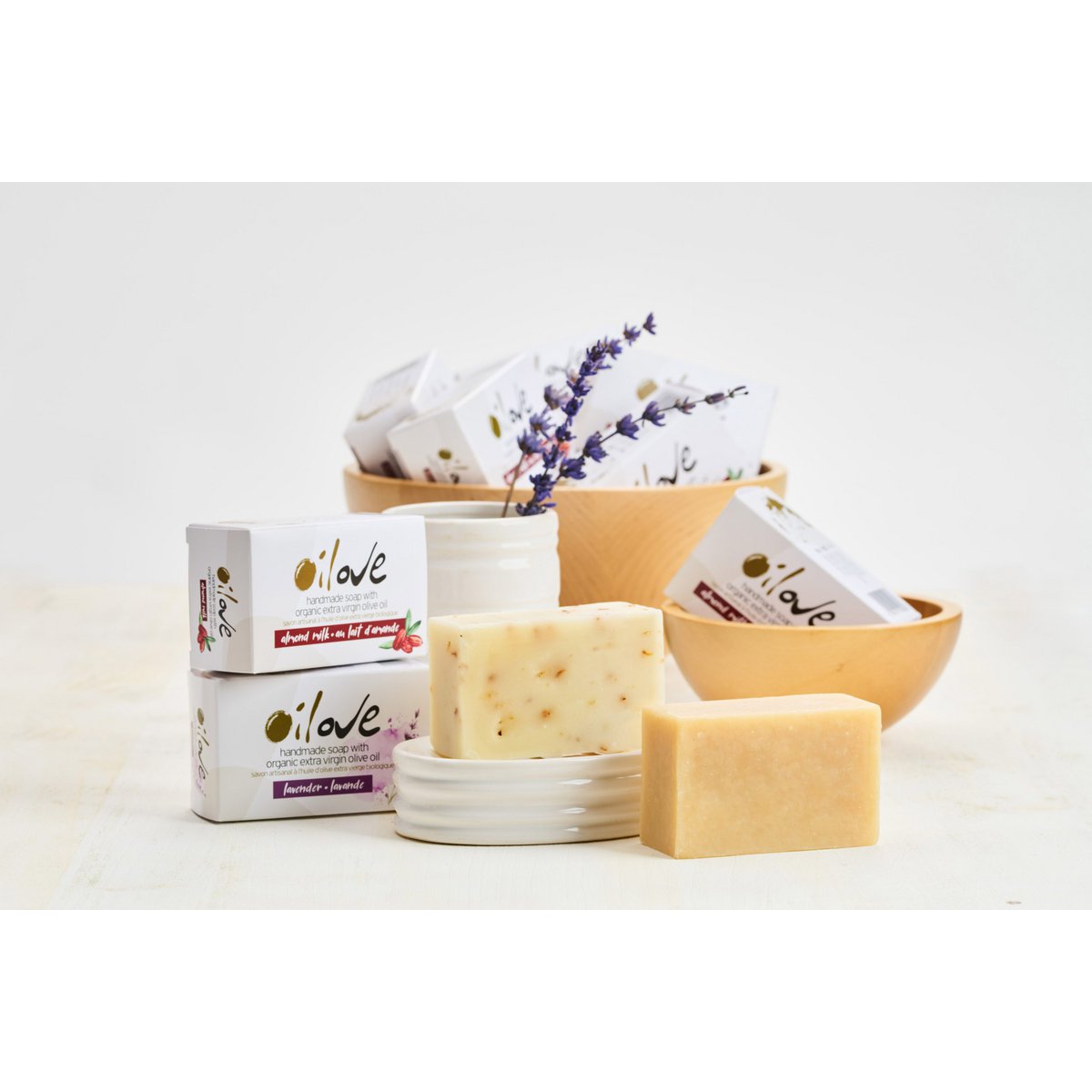 OILOVE® HANDGEMACHTES SEIFENSTÜCK MIT BIO-OLIVENÖL EXTRA NATIV - Pimis Living
