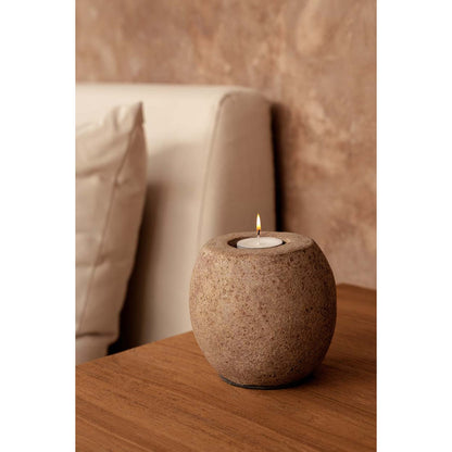 Der Cavestone Kerzenhalter – Braun - Pimis Living
