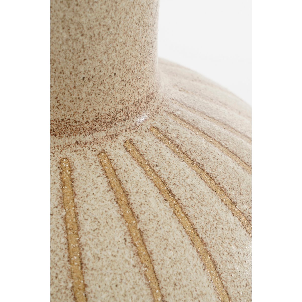 Jarrón Holm – Alto 42 x Diámetro 28 cm – Cerámica – Crema