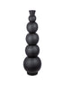 Jarrón de suelo negro Rotonda H.76 cm