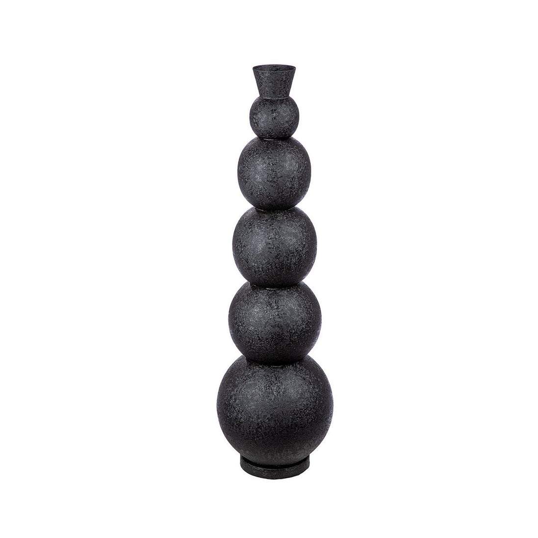 Jarrón de suelo negro Rotonda H.76 cm