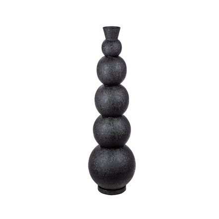 Jarrón de suelo negro Rotonda H.76 cm