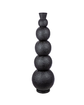 Bodenvase schwarz Rotonda H.76 cm