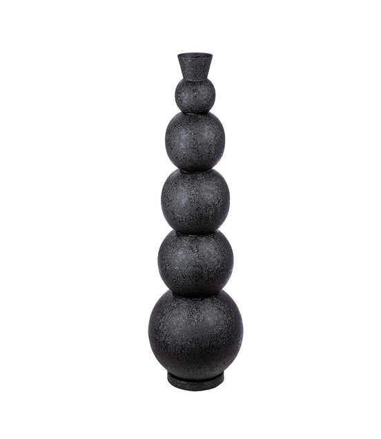 Floor vase black Rotonda H.76 cm