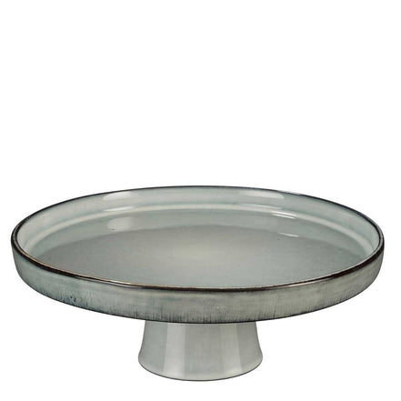 Soporte para tartas Racco – Alto 11 x Ø28 cm – Gres – Gris claro