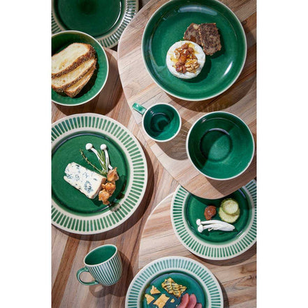 Elice breakfast plate - Ø22 cm - ceramic - green
