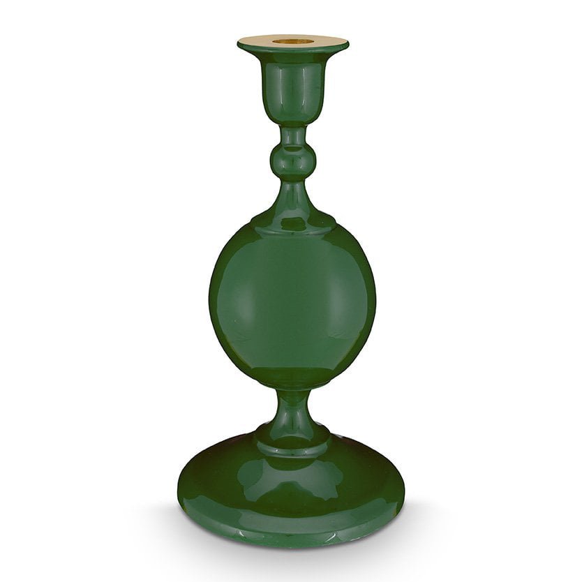 Candle Holder Metal Sphere Small Green 24cm - Pimis Living