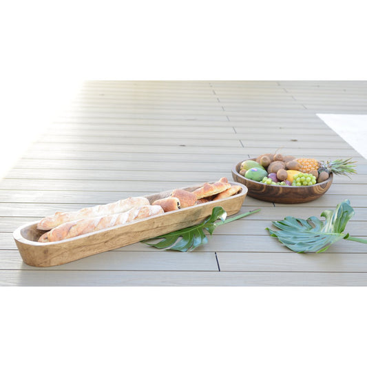 Hölzerne dekorative Schnitt 100x22x10 cm - Pimis Living