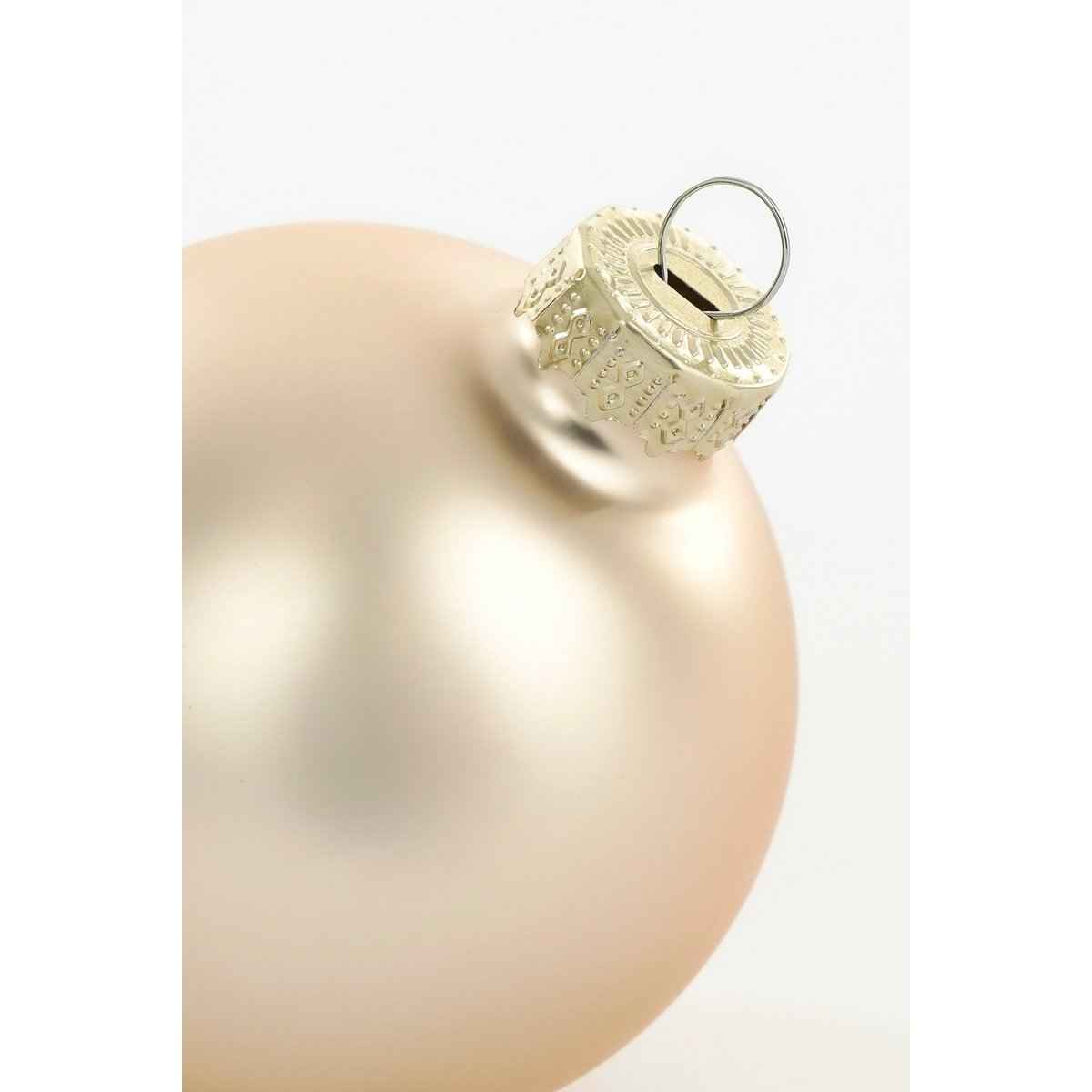 Weihnachtskugeln Set - 26 Stück - Ø7 cm - Glas - Creme