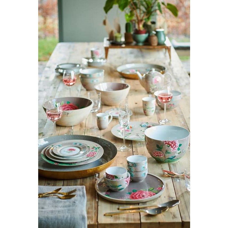 Tea Pot Large Blushing Birds Khaki 1.6ltr - Pimis Living